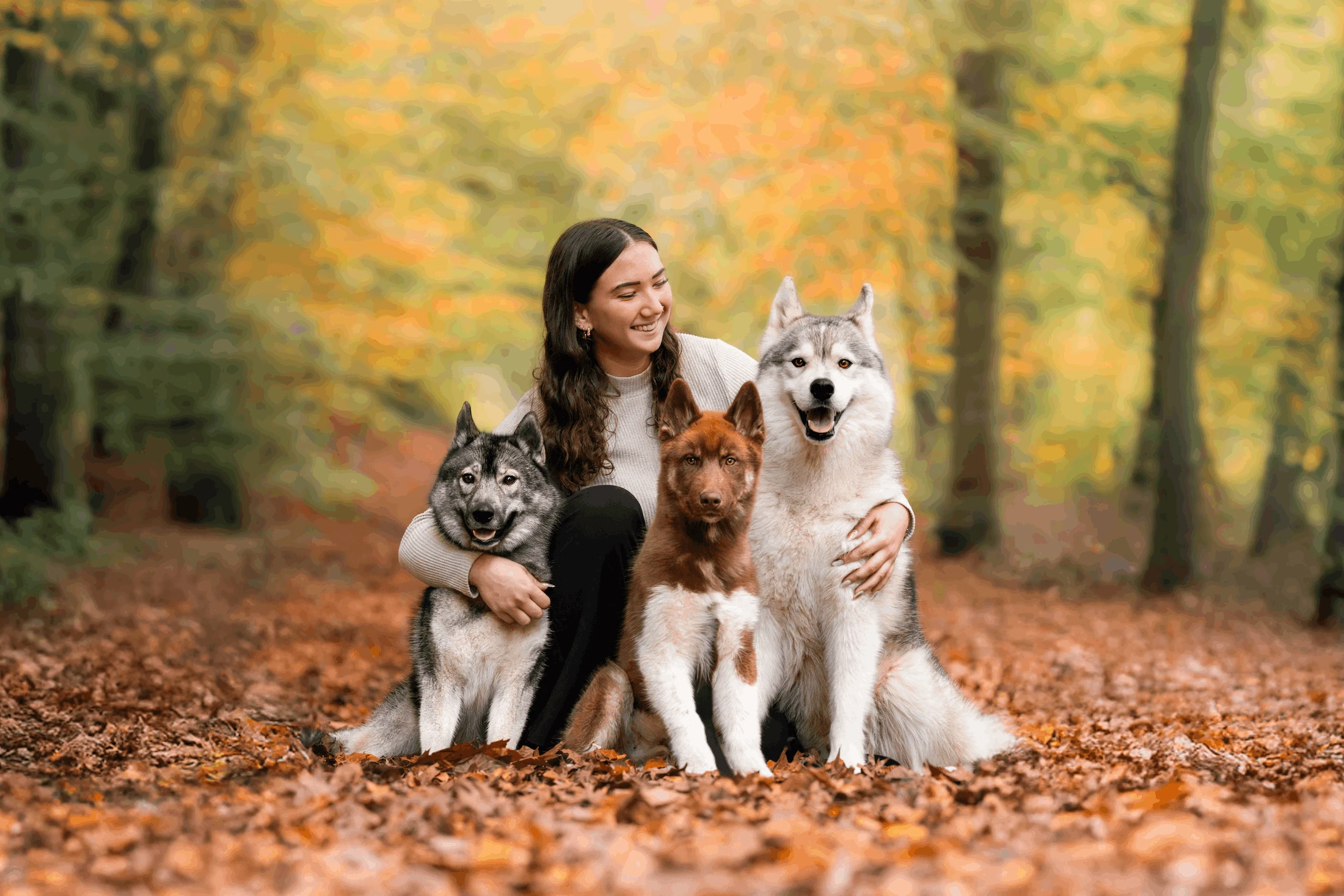 Alexia et son premier chien